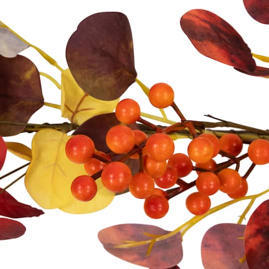 5ft. Berries & Maple Leaves Artificial Fall Harvest Garland